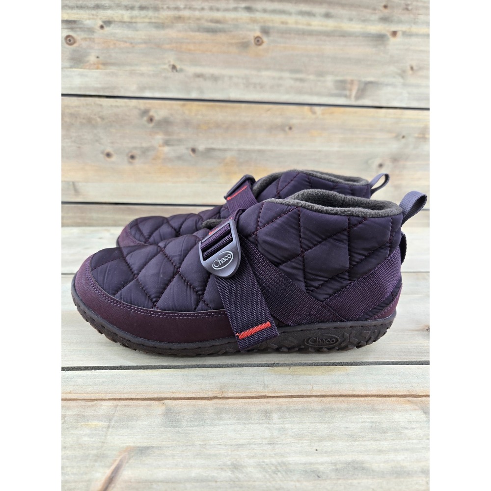 Chaco Ramble Puff Plum Purple Quilted Nylon Slip On Booties Womens 9.5 Comfort - Picture 5 of 9